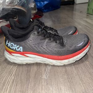 Hoka One One Clifton 8 Real Teal Aquarelle Road Running Sneakers Men’s Size 13D